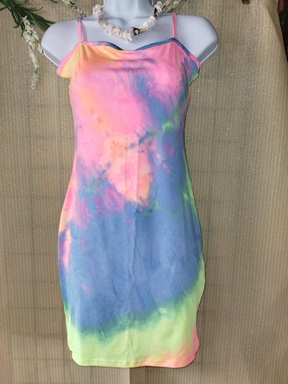 Tie-Dye Mini "Hug You" Dress